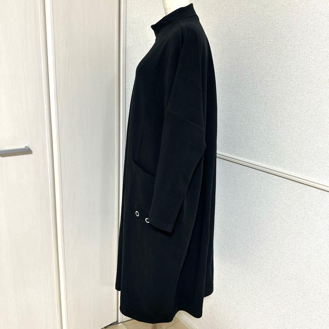 新品未使用タグ付　ワコールマタノアツコ　スタンドカラーメメちゃんワンピースL 黒