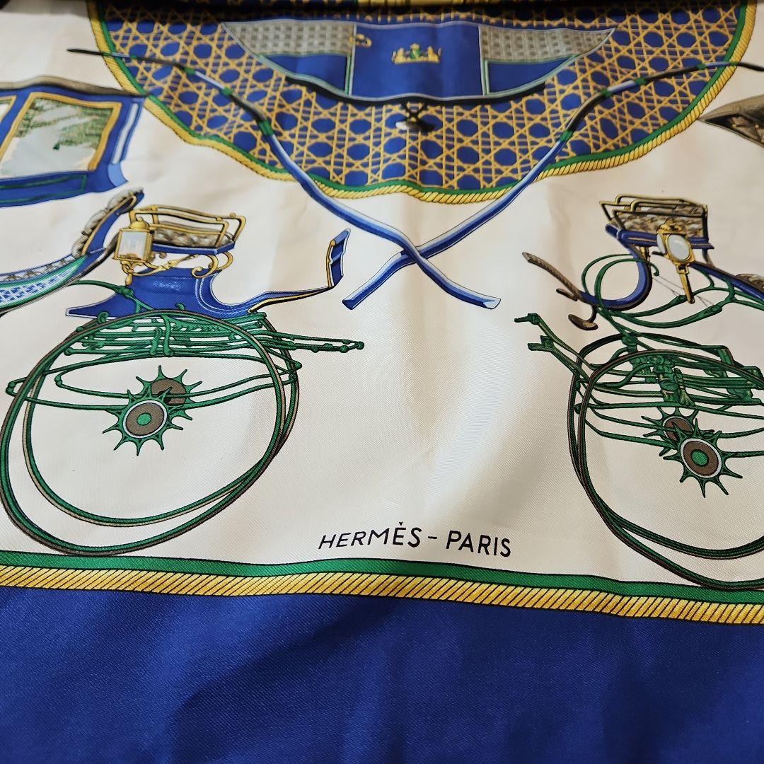 HERMÈS カレ90 馬車デザイン スカーフ 90cm