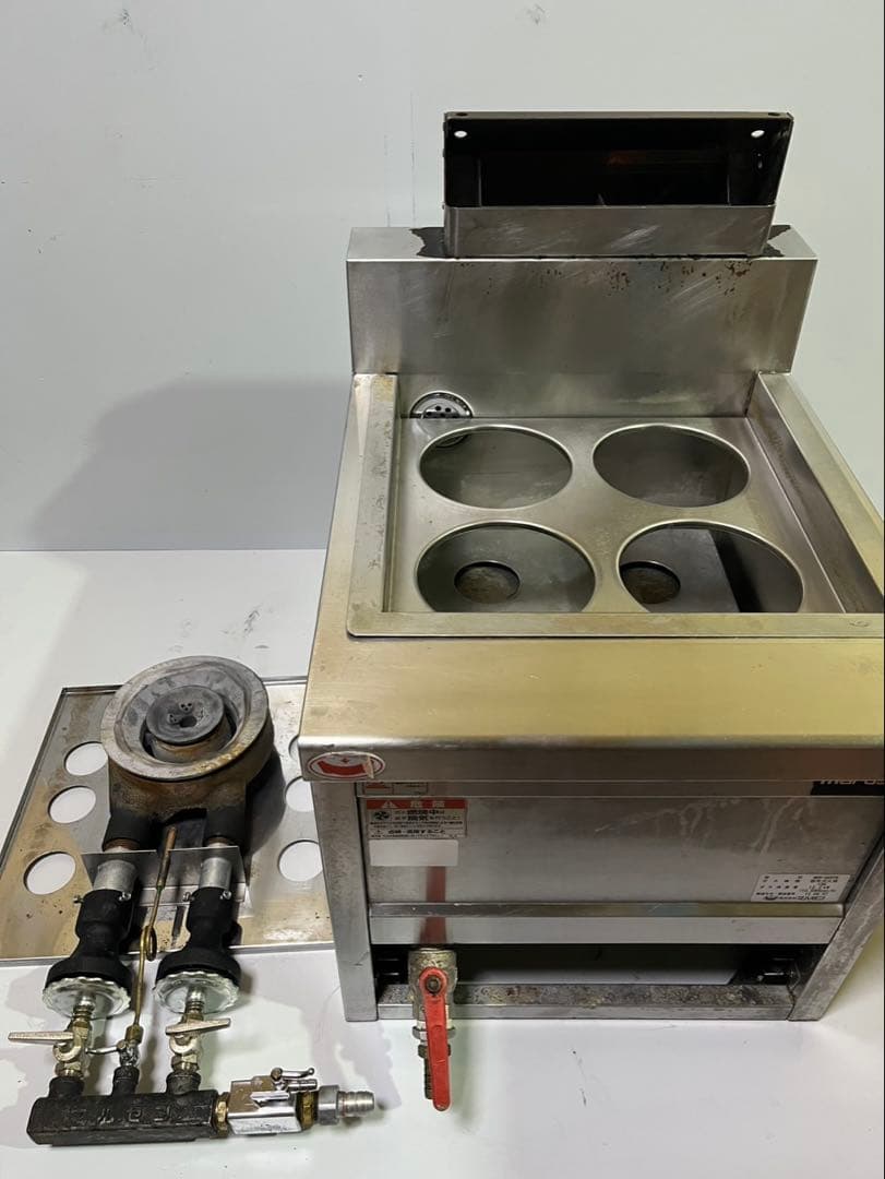 マルゼン 卓上ガスゆで麺機 MRK-045TB 都市ガス用 4口 動作OK
