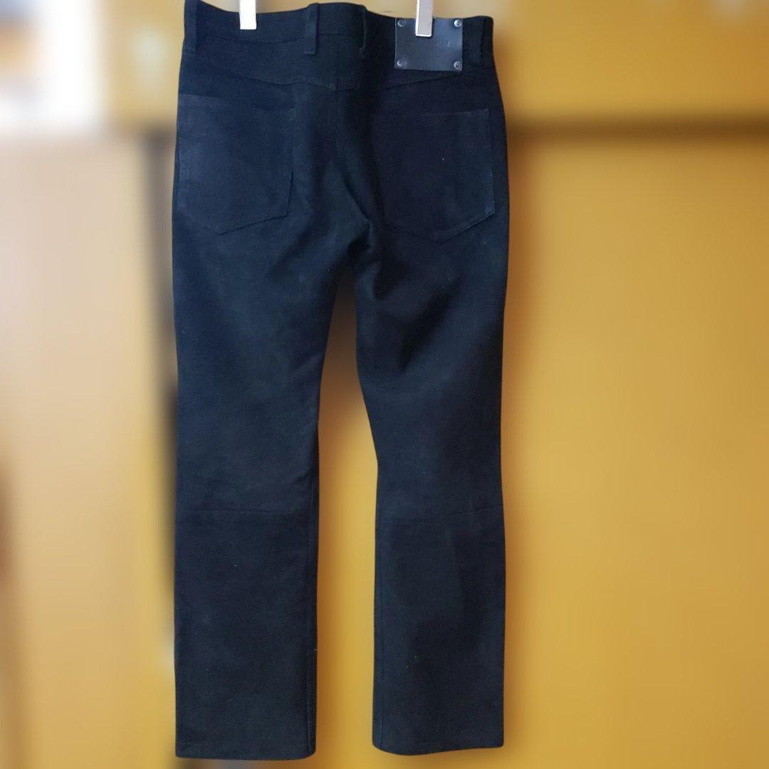 BACKLASH ディアスキン　試着のみ　 スエード　レザーパンツ　黒