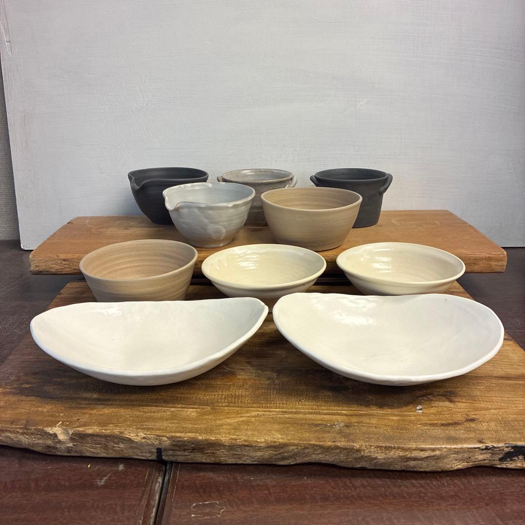 宇治抹茶新品　陶器　陶芸作家　小鉢10個 459