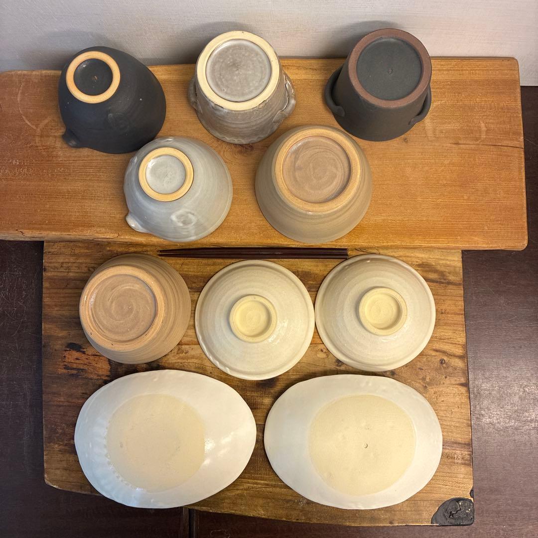 宇治抹茶新品　陶器　陶芸作家　小鉢10個 459