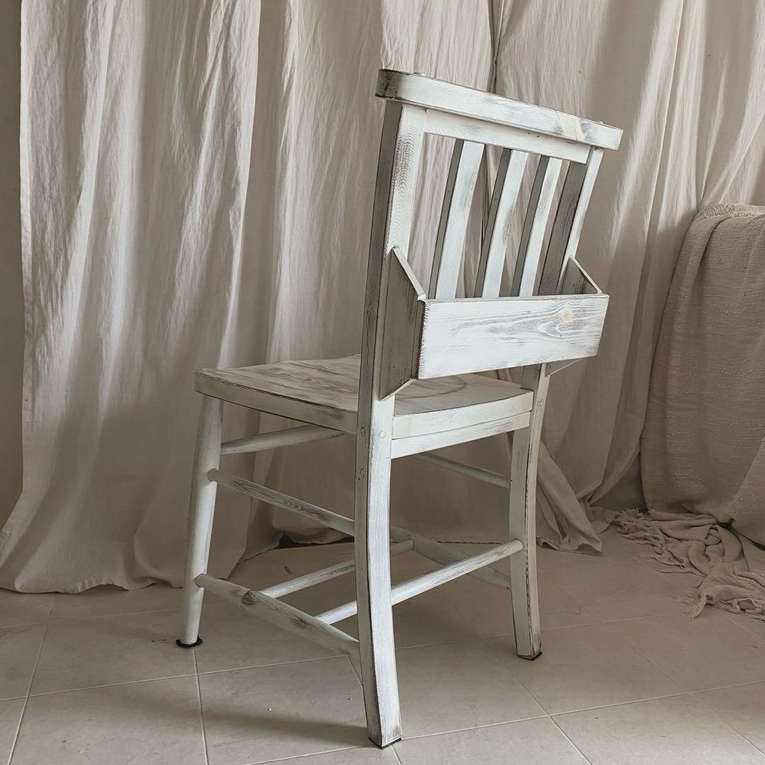 jon living 北欧　シャビーシック　チャーチチェア　椅子　チェア　白家具
