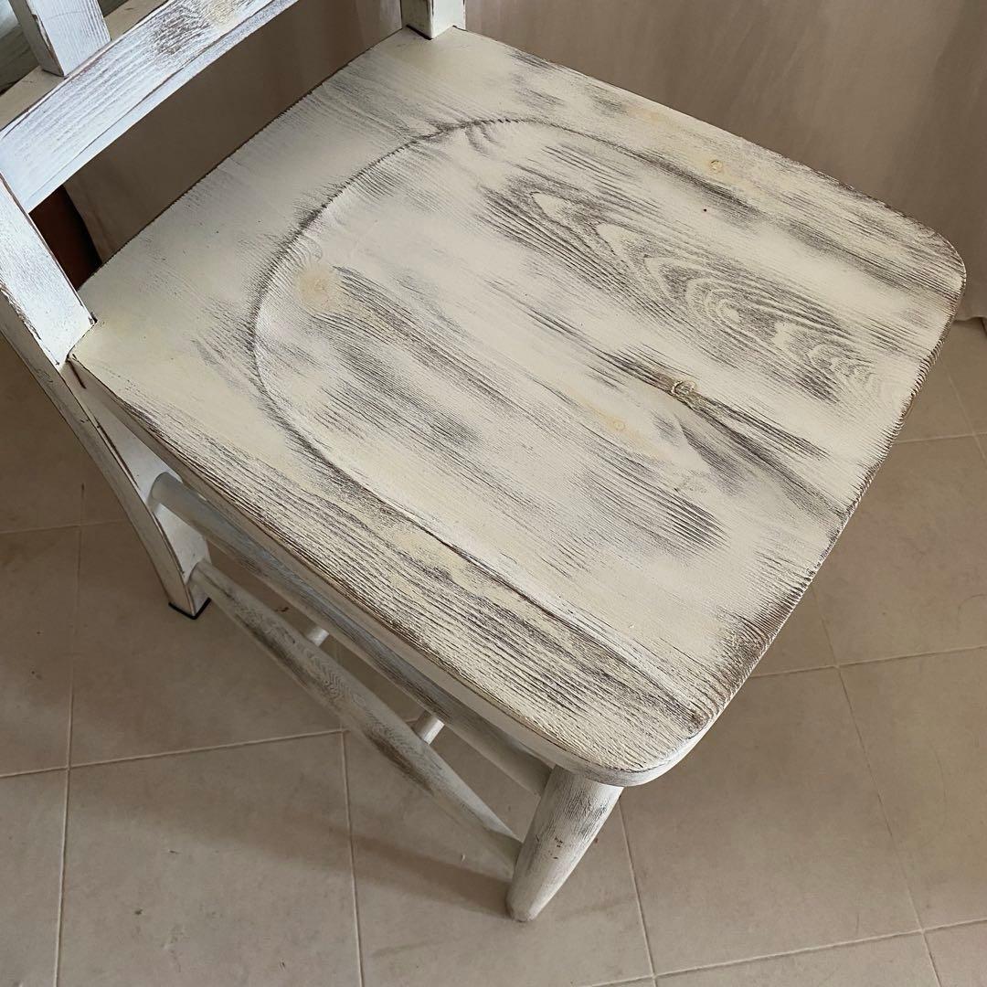 jon living 北欧　シャビーシック　チャーチチェア　椅子　チェア　白家具