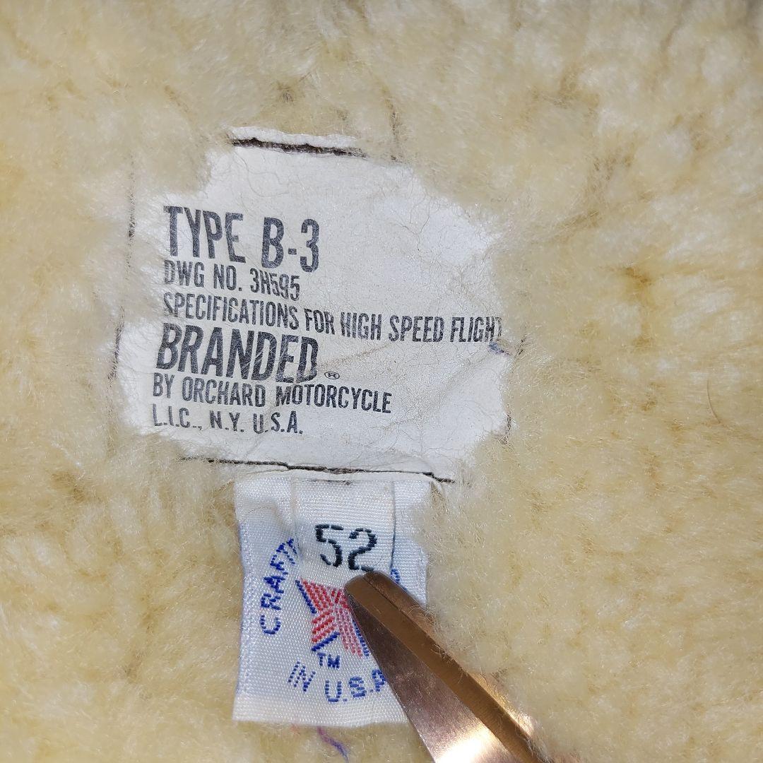 ムートン　フライトジャケットB3【ORCHARD MOTORCYCLE B3 】