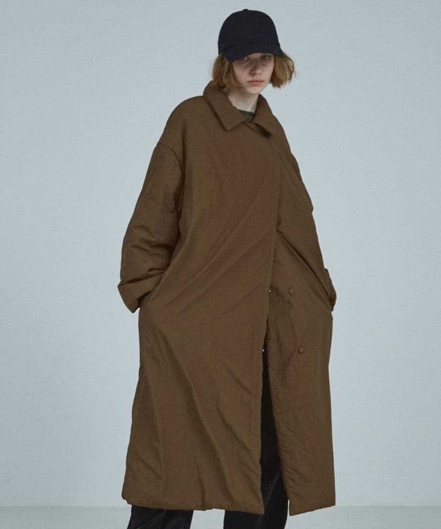 新品NOMINE 3WAYカラー中綿 ブラウン ダウンジャケット ロングコート