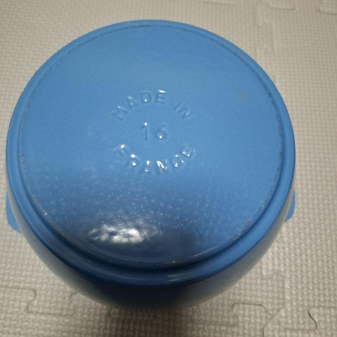 STAUB　ラ・ココット de GOHAN　M 16cm　サックスブルー