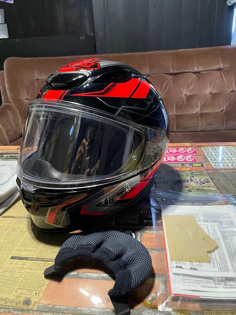 SHOEI ショウエイZ-8 黒赤ライン　L59cm (中古)