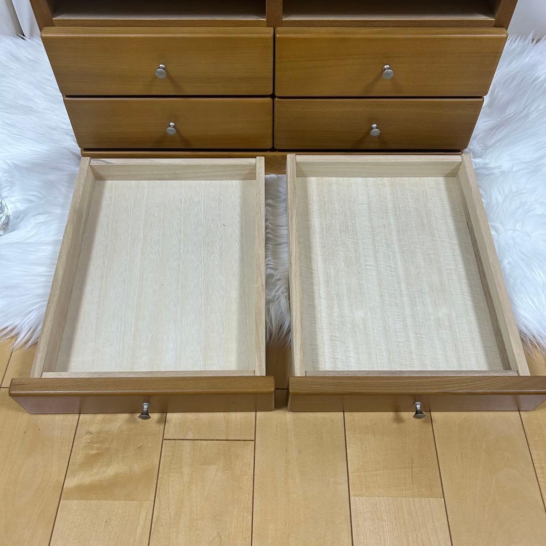 木製 無垢 6杯 小箪笥 小引出し キャビネット ミニタンス 小物入れ 書類入れ