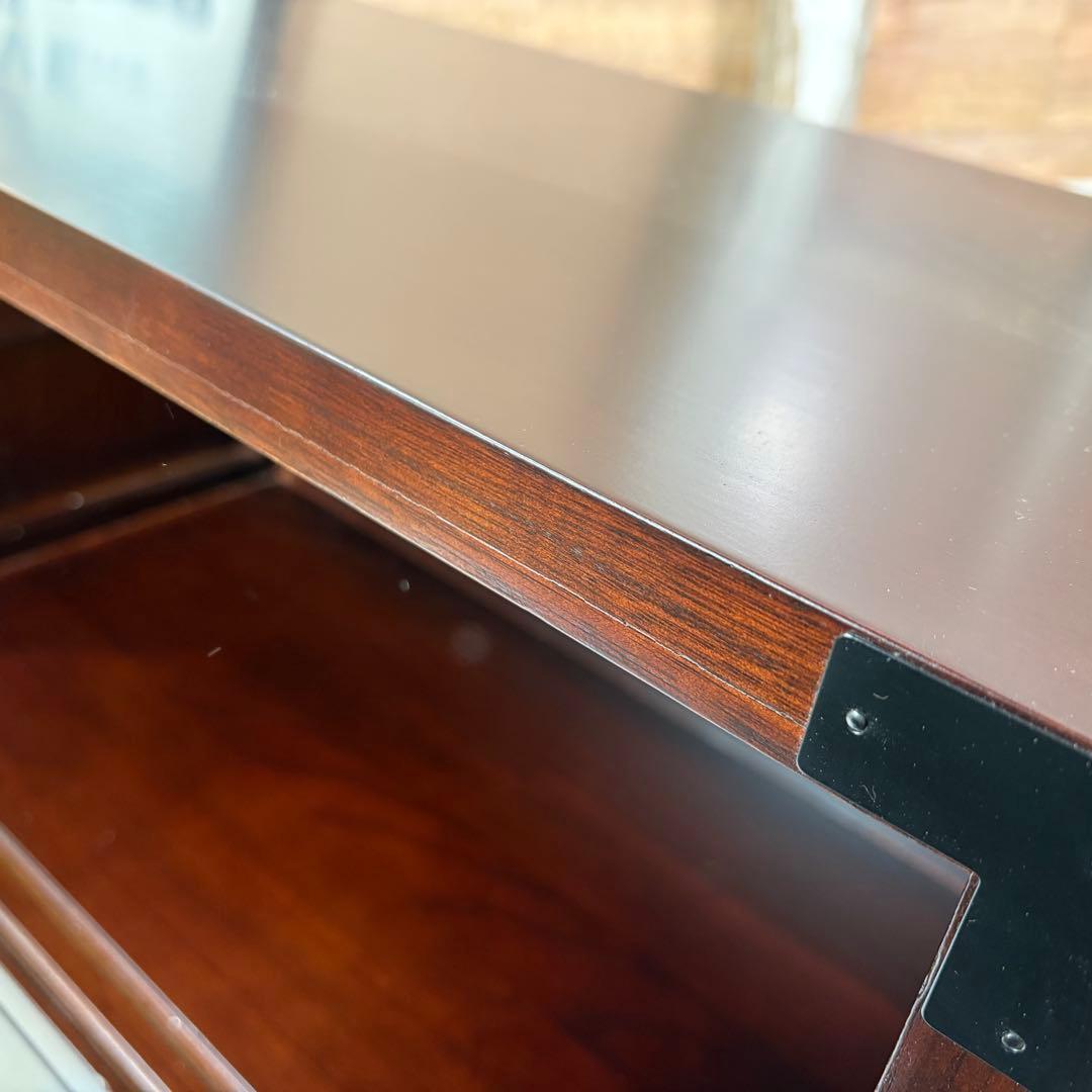 訳あり品！【135】民芸家具木製桐材無垢引き戸チェストタンス木製収納家具和室和風