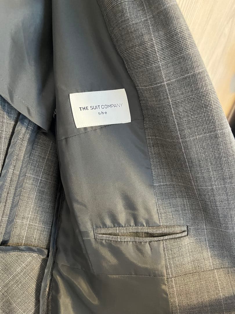 【美品】THE SUIT COMPANY スーツ　上下セットアップ チェック柄