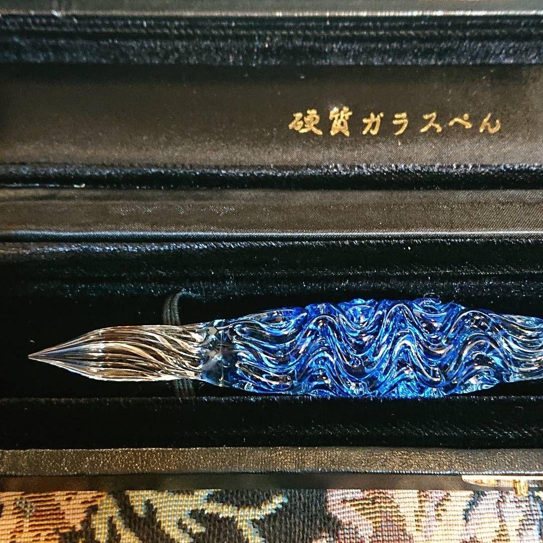 【完全処分☆】菅清風 初代作 硬質 ガラスペン 大文字 せせらぎ 未使用