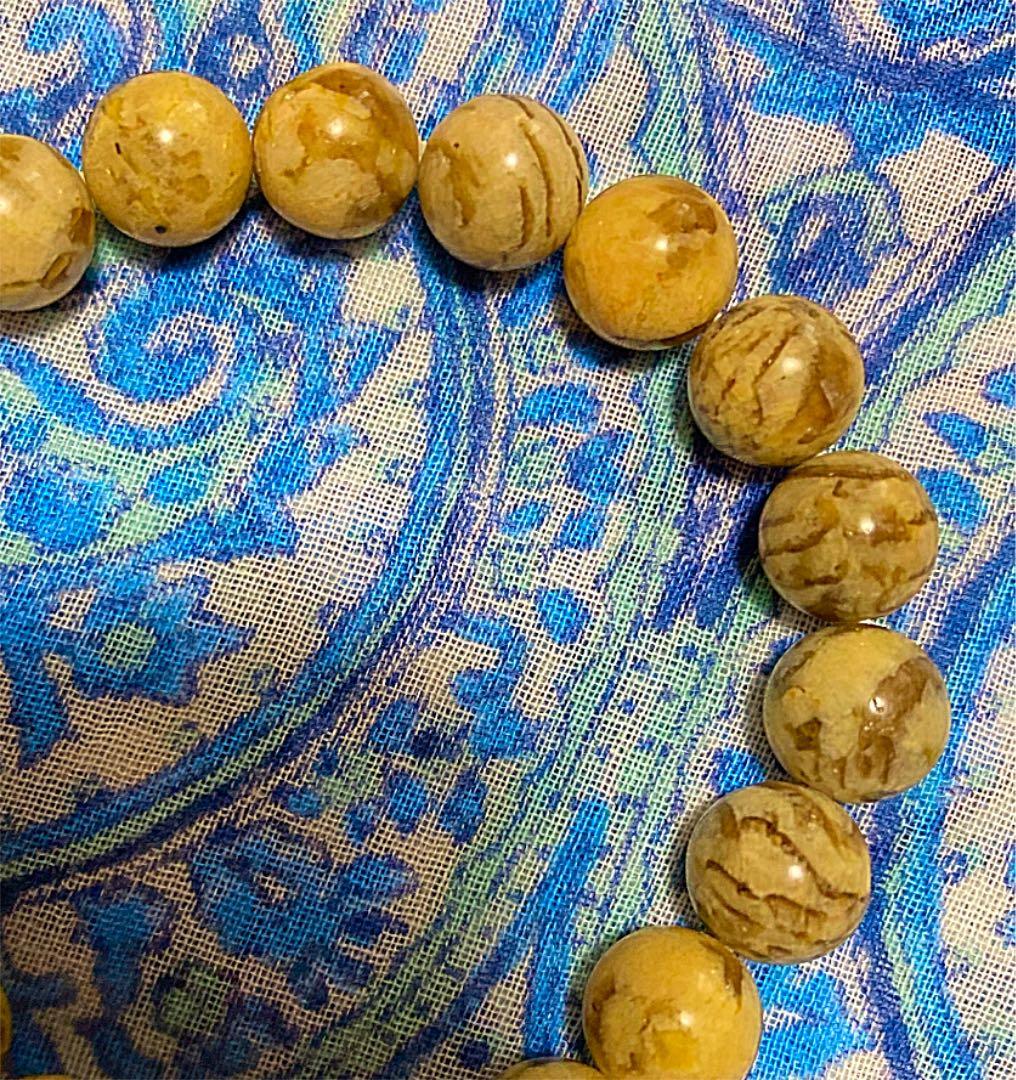 金運爆上げ　特別祈祷　心を強化天然石７cmグラフィックグラナイトお念珠　出羽三山