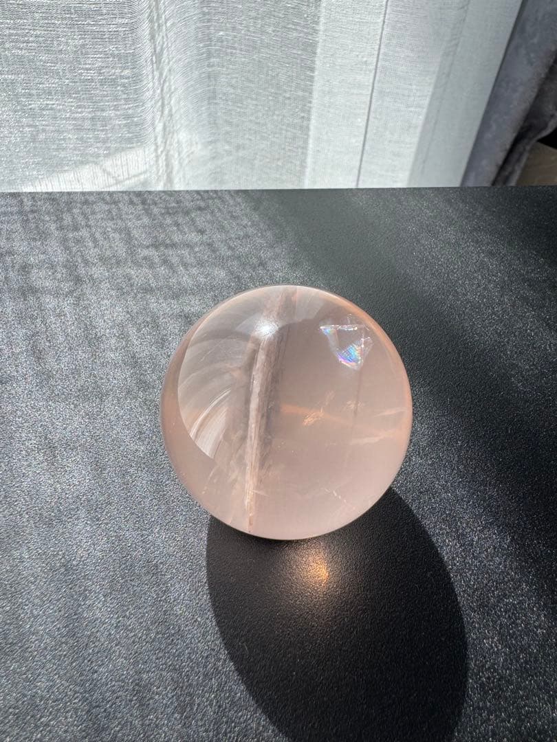超高品質 ジェミーローズクォーツ スフィア　モザンビーク産