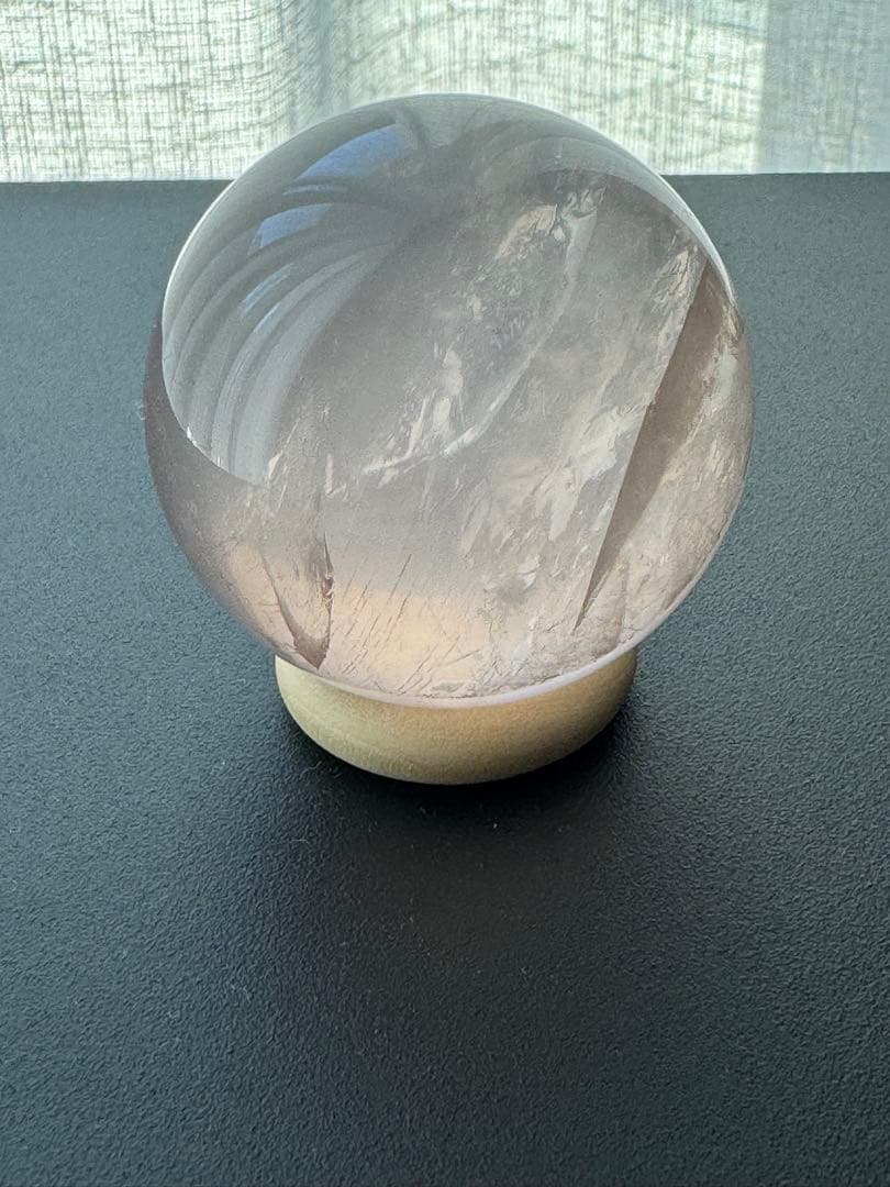 超高品質 ジェミーローズクォーツ スフィア　モザンビーク産