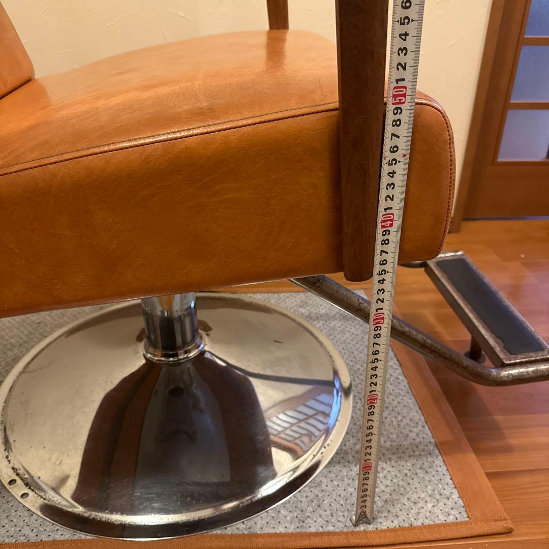 マテリ リベット（キャメル）丸ベース セット椅子