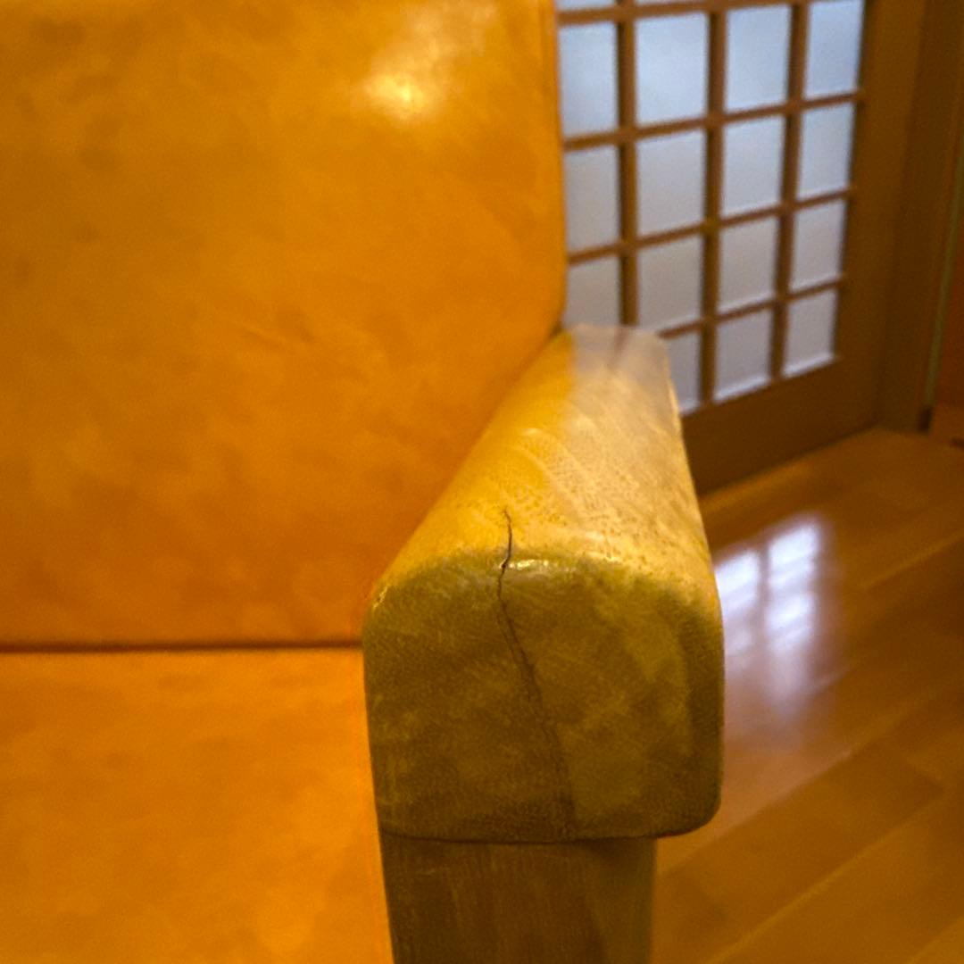 マテリ リベット（キャメル）丸ベース セット椅子