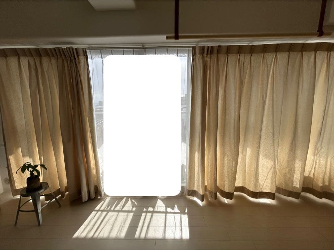 《最終値下げ》momo natural モモナチュラル リネンカーテン　2枚組