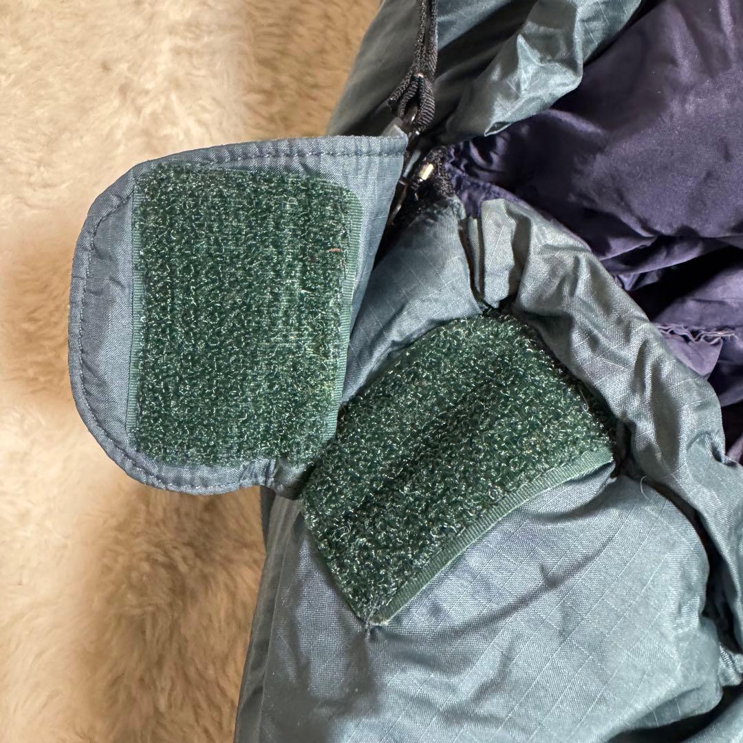 美品モンベル　ダウンシュラフダウンハガー#1右ジップグレイ　ストリージバッグ付