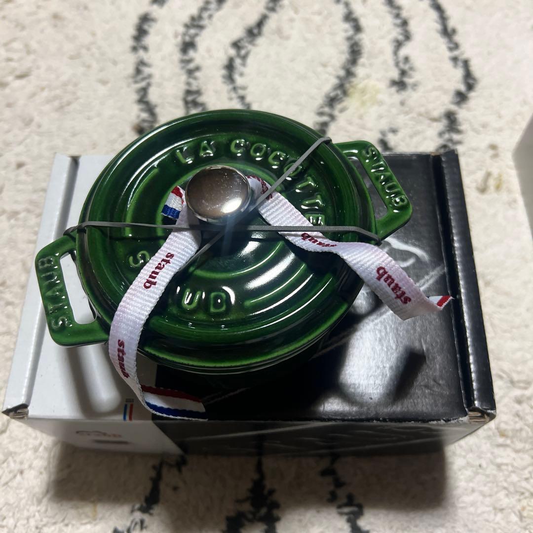 STAUB ラウンドココット バジルグリーン