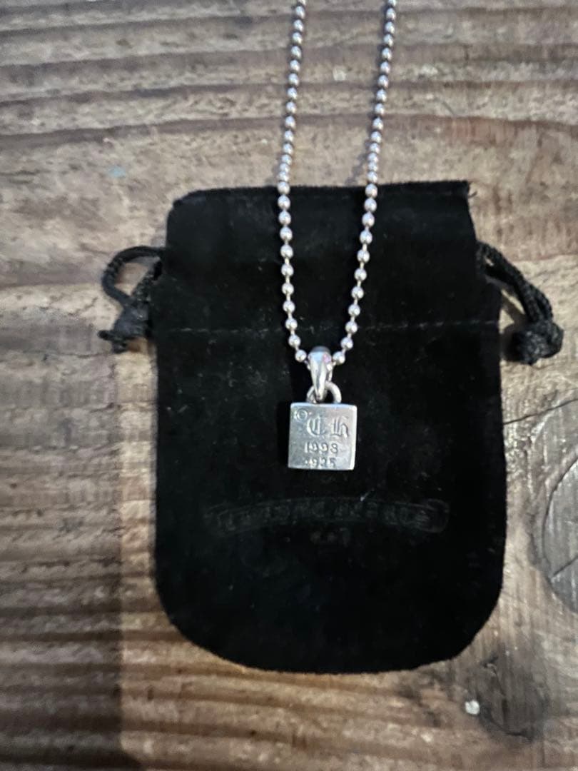 クロムハーツ フレームド CHプラス 1ダイヤ チャーム 925 シルバー