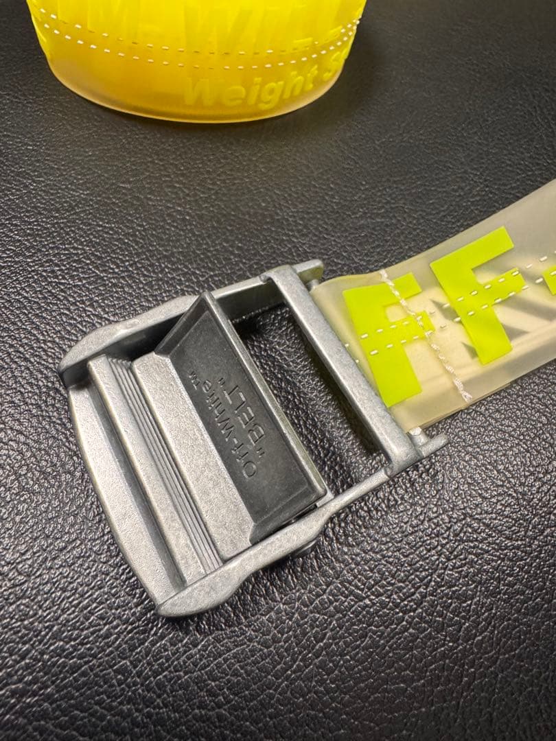 OFFWHITE ラバーベルト イエローベルト オフホワイト