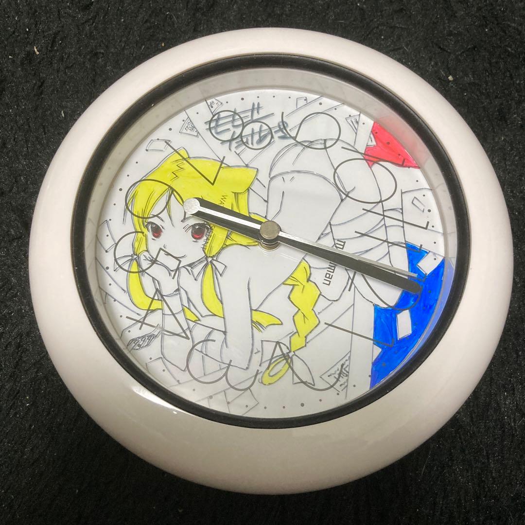 ⭐︎当選品⭐︎ かみせん。　百瀬武昭先生　直筆イラストサイン入り時計