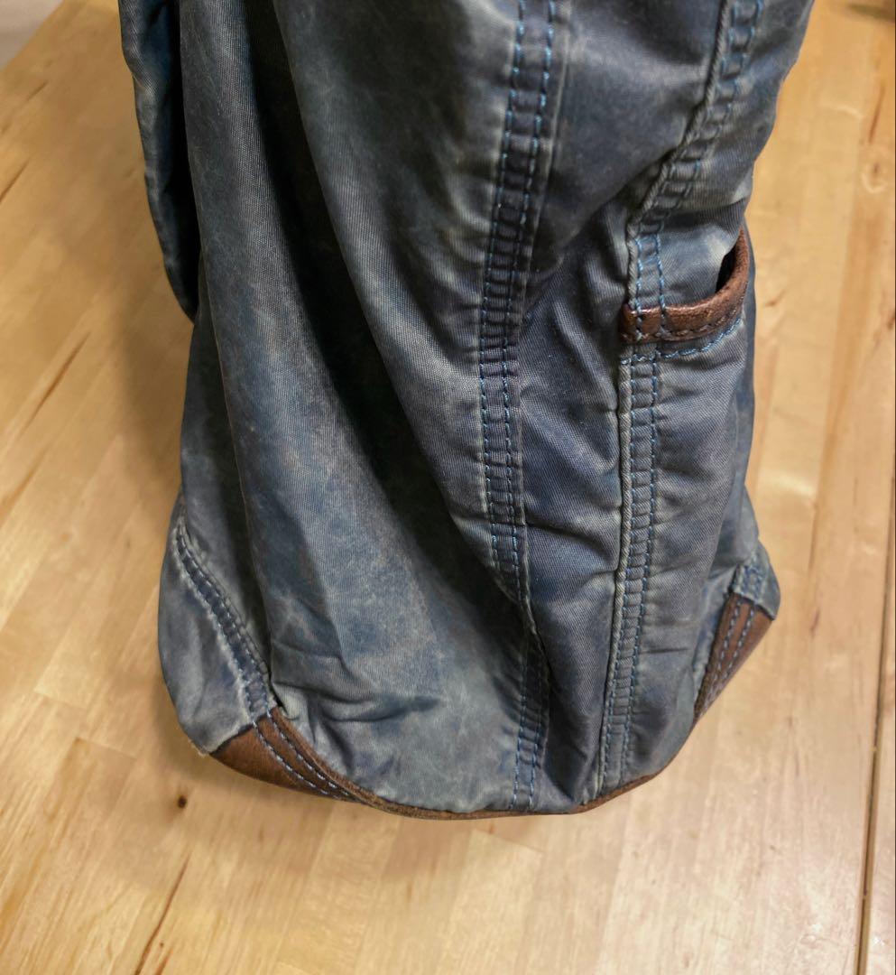 diesel ディーゼル　トートバッグ ナイロン　レザー　ジップ