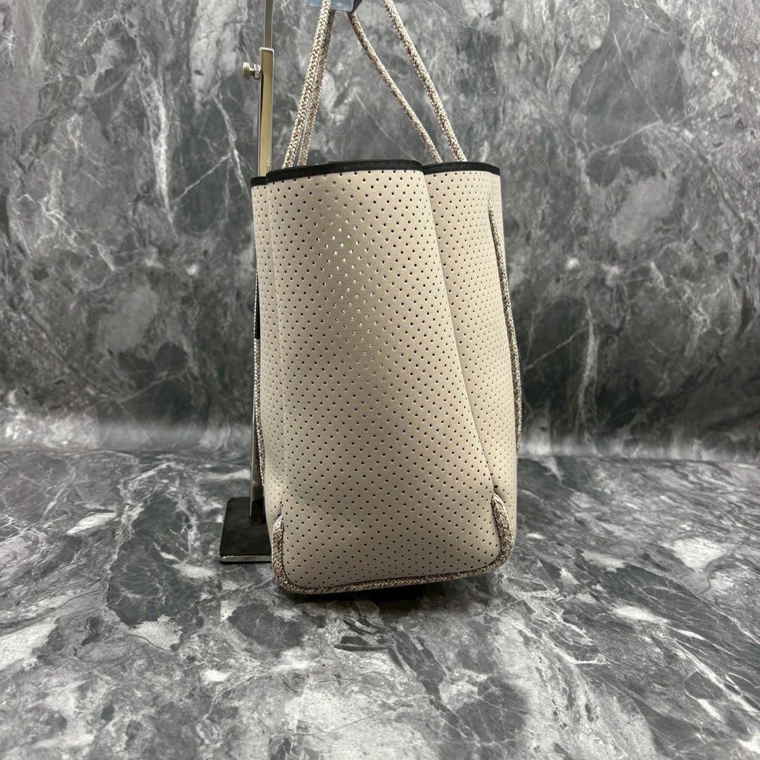 【美品】ステイトオブエスケープ エスケープトート ベージュ×ピンク