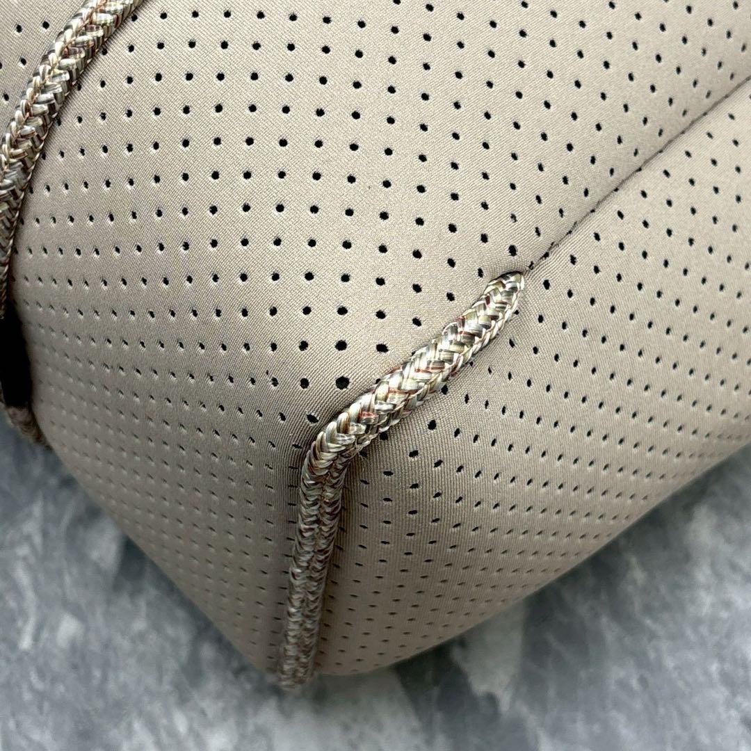 【美品】ステイトオブエスケープ エスケープトート ベージュ×ピンク