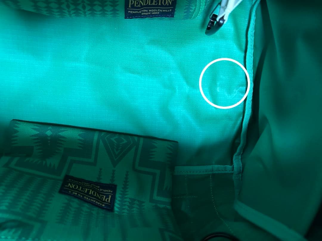 【数回使用】PENDLETON×稲葉真理恵コラボ マザーズバッグ グリーン