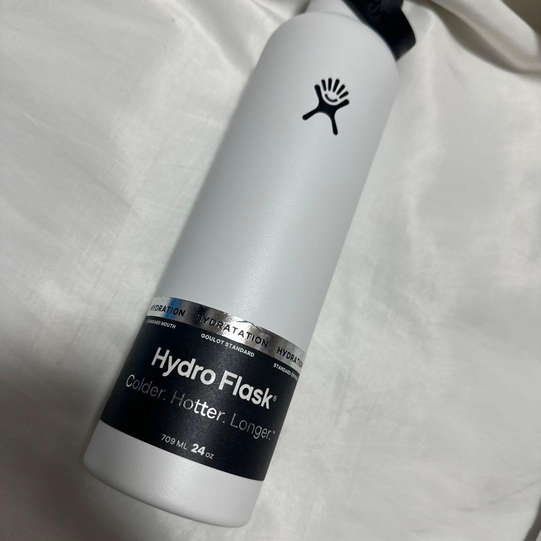 新品　廃盤　ホワイト　Hydro Flask ステンレス製水筒 24 oz