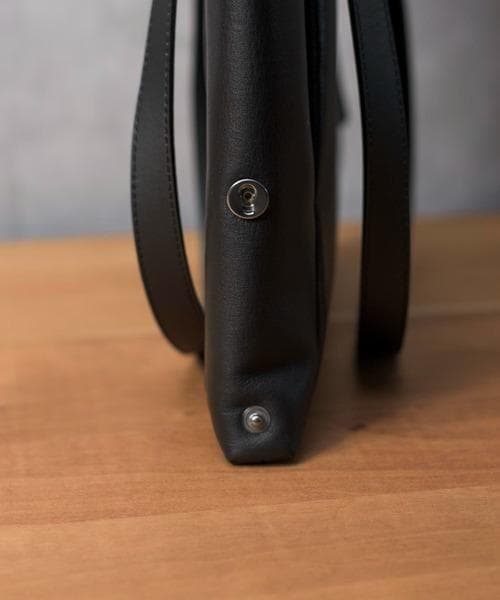 パトリックステファン レザートートバッグ ブラック 本革