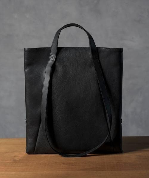パトリックステファン レザートートバッグ ブラック 本革
