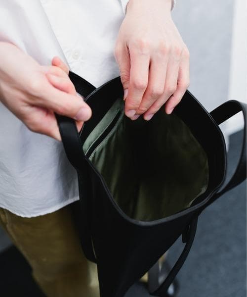 パトリックステファン レザートートバッグ ブラック 本革