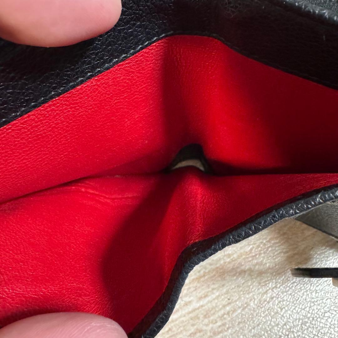 55 BVLGARI ブルガリ コローレ ラウンドファスナー 折り財布 黒