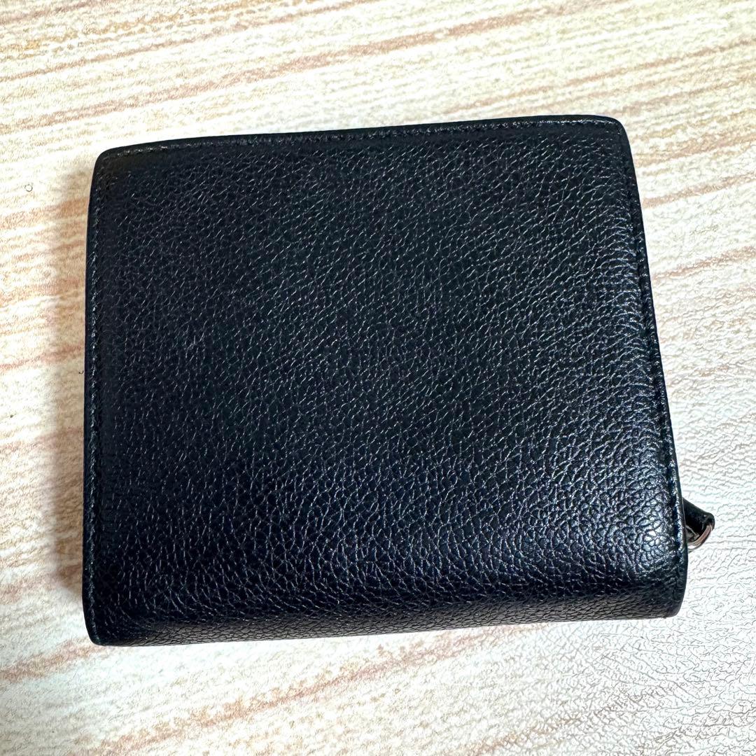 55 BVLGARI ブルガリ コローレ ラウンドファスナー 折り財布 黒