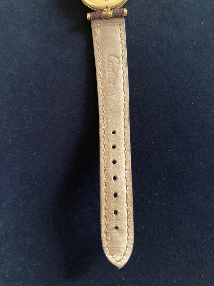 【CARTIER】カルティエ　ヴェルメイユ 925レディース ボルドー　腕時計