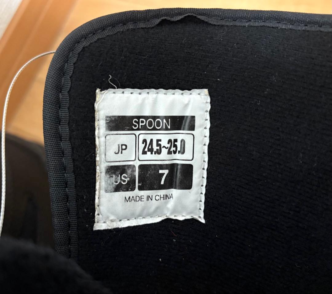 SPOON スノーボードブーツ ダイヤル　ブラック 24.5〜25.0cm