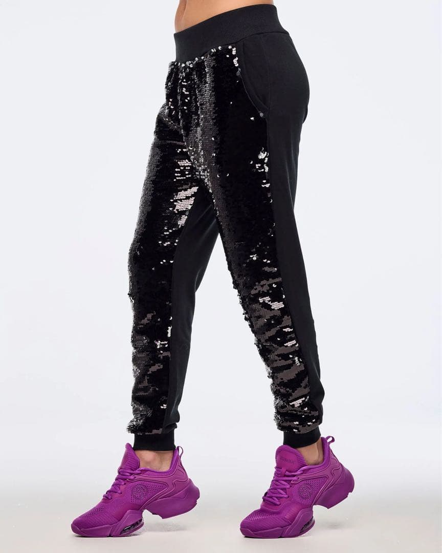 新品　正規品　ズンバ　M スパンコール　ジョガー　パンツ