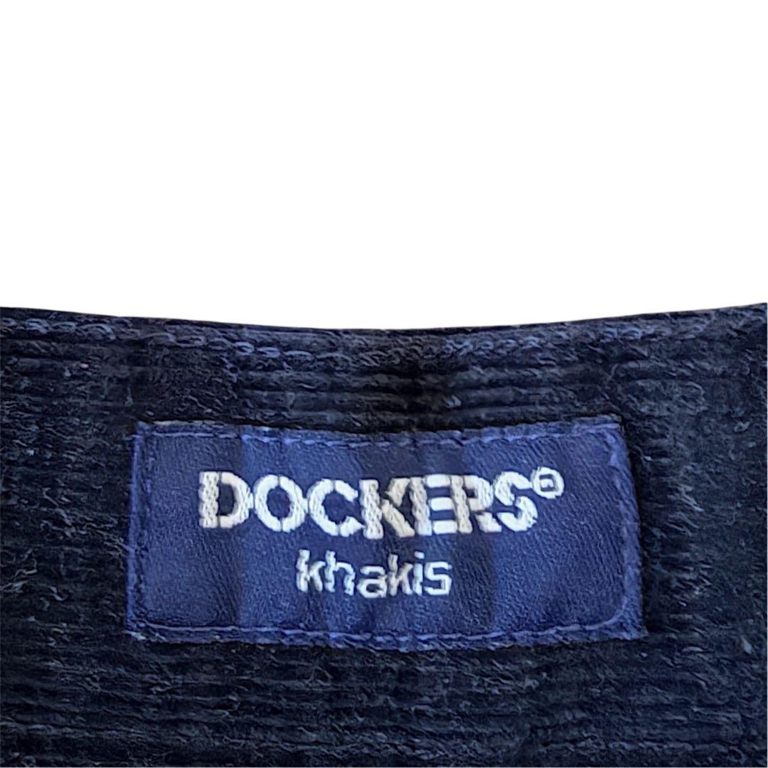 90s DOCKERS コーデュロイパンツ ブラック W36 L30 OVY