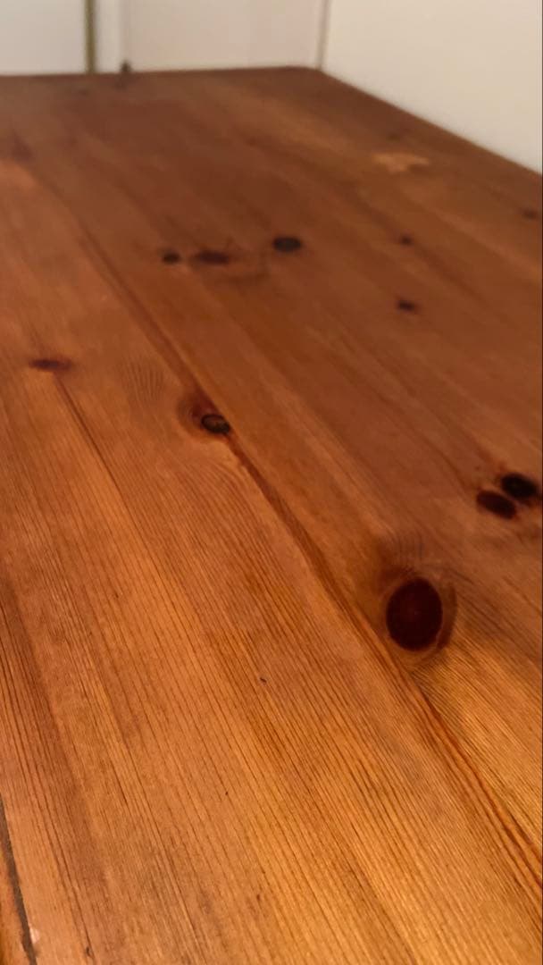 オールドパイン材カフェテーブル