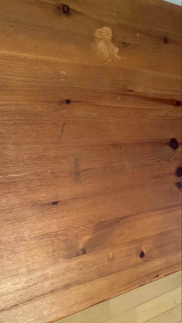 オールドパイン材カフェテーブル