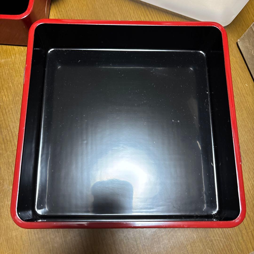 琉球塗　重箱　未使用　1カ所割れ