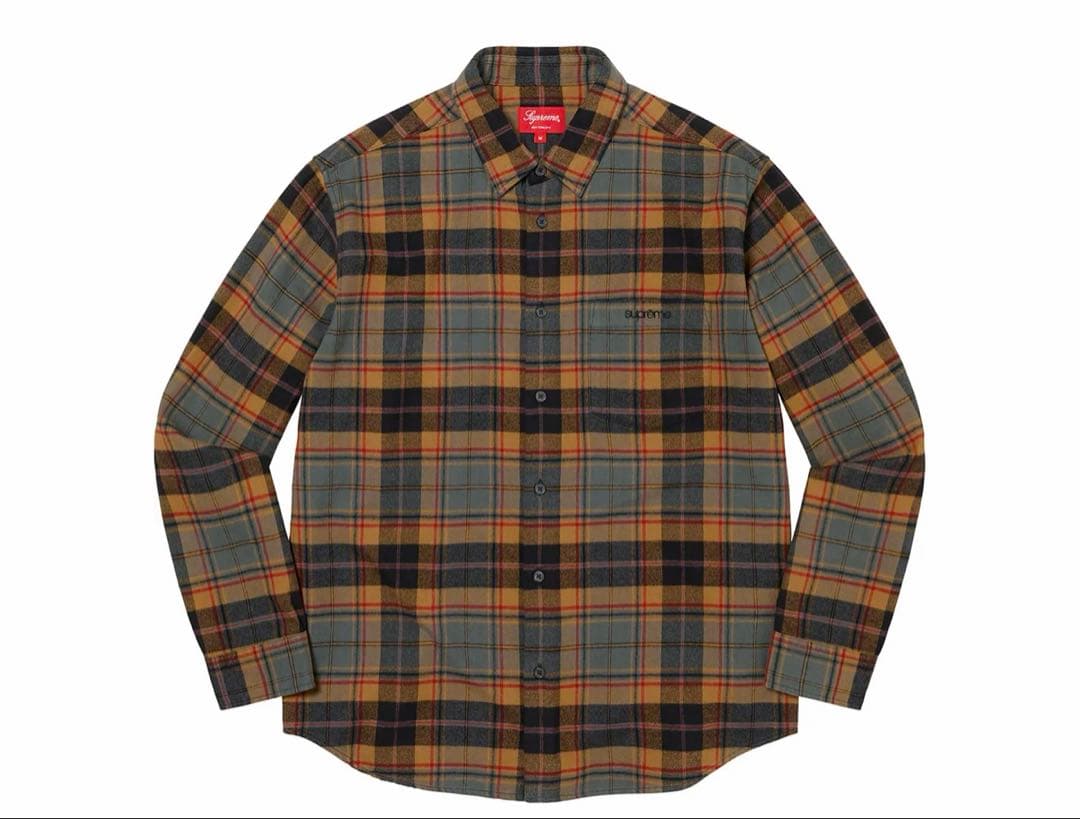 最終値下 Supreme Plaid Flannel Shirt 22fw