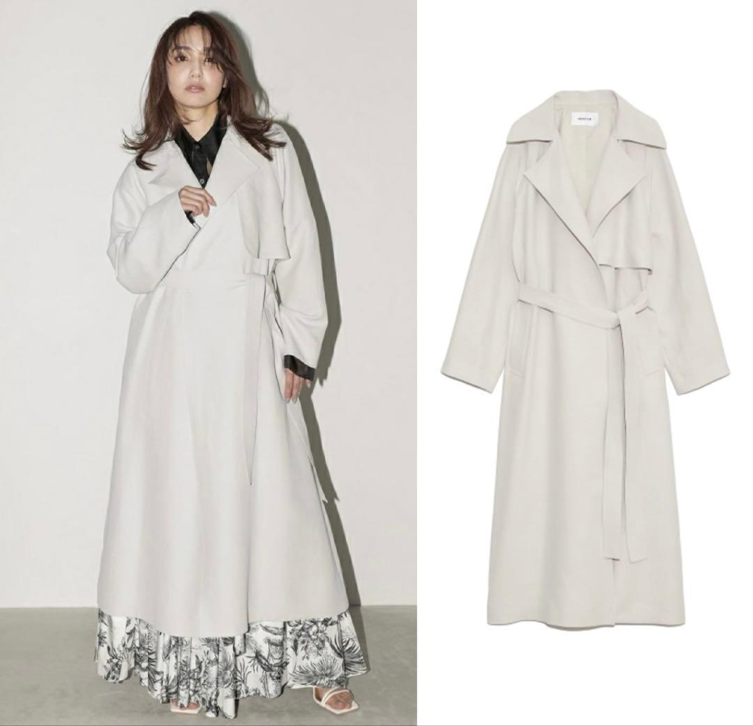 FRAY I.D スプリングエアリーオーバートレンチ IVR 0