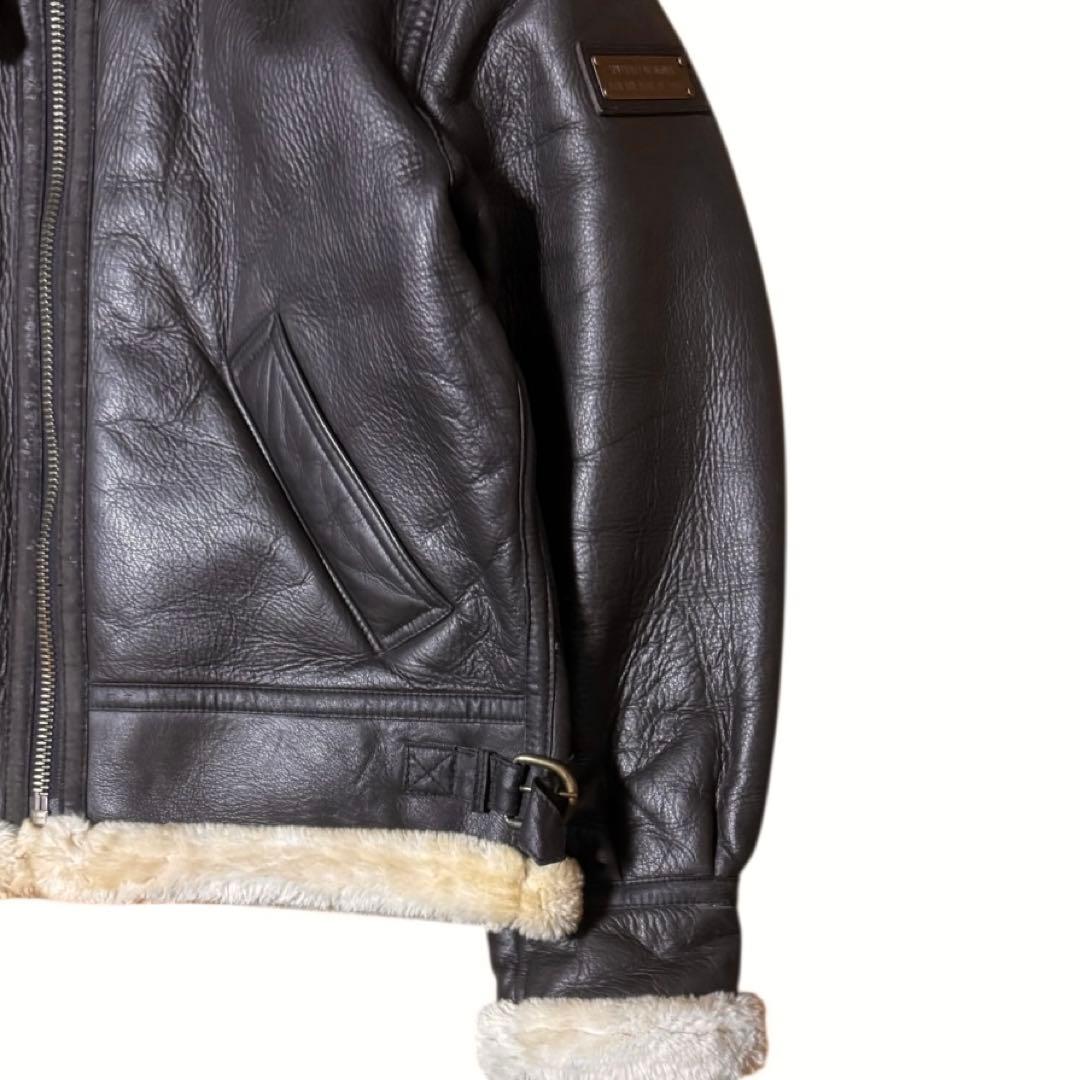 非売品 ボスジャン 2000年限定 エンボスロゴ B-3 レザージャケット M