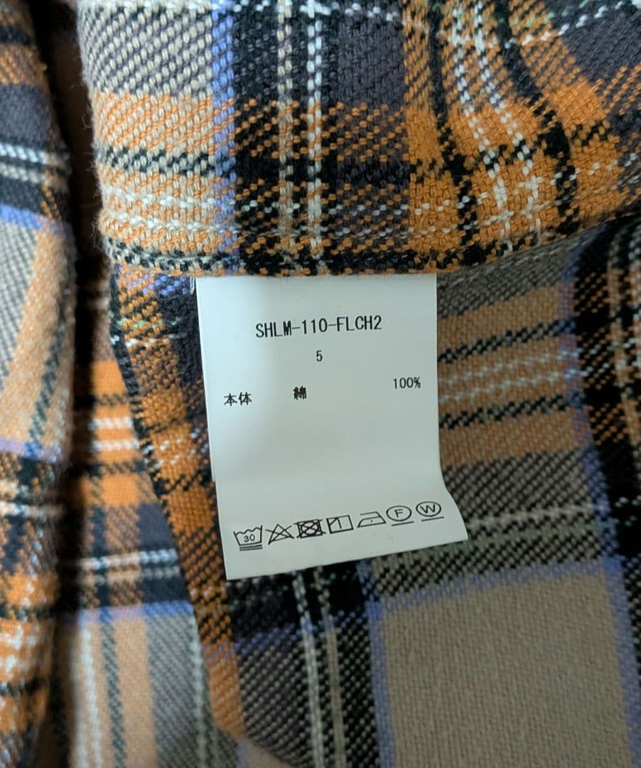 トップス CIOTA Flannel Shirt Beige