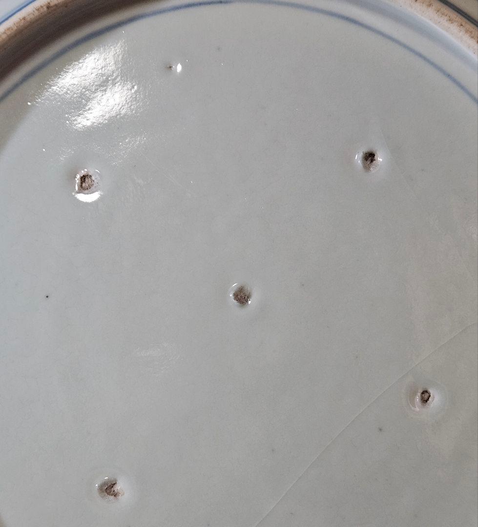 【珍品図変わり❗️】明治時代　古伊万里　錦手　金彩色絵　七福神図　唐草文様　大皿