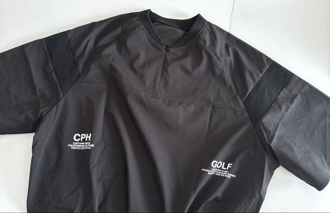 フォロー割引あり　　今季完売　キャプテンズヘルムゴルフ　防水半袖プルオーバー